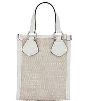 LANCEL Summer Mini Vertical Silver Hardware Tote Bag