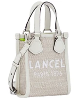 LANCEL Summer Mini Vertical Silver Hardware Tote Bag