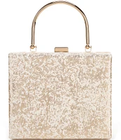 Landry Jacquard Top Handle Minaudiere Crossbody Clutch