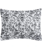 Laura Ashley Amberley Daybed Floral Toile Print Quilt & Sham Set