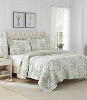 Laura Ashley Bedford Sage Reversible Quilt Mini Set