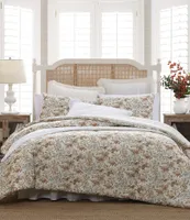 Laura Ashley Bramble Floral Cotton Reversible Comforter Mini Set