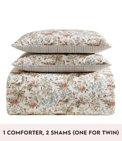 Laura Ashley Bramble Floral Cotton Reversible Comforter Mini Set