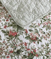 Laura Ashley Bramble Floral Cotton Reversible Quilt Mini Set