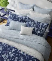 Laura Ashley Branch Toile Reversible Duvet Cover & Sham Bonus Set