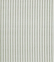 Laura Ashley Classics Ticking Stripe Green European Sham Pair