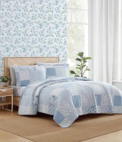 Laura Ashley Colleens Coastal Patchwork Mini Quilt Set