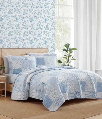 Laura Ashley Colleens Coastal Patchwork Mini Quilt Set