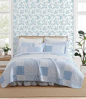 Laura Ashley Colleens Coastal Patchwork Mini Quilt Set