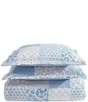 Laura Ashley Colleens Coastal Patchwork Mini Quilt Set