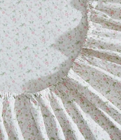 Laura Ashley Evie Pink Cotton Printed Percale Sheet Set