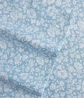 Laura Ashley Heirloom Ditzy Blue Cotton Percale Sheet Set