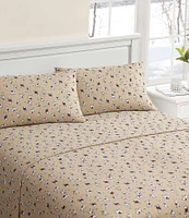 Laura Ashley Holiday Scottie Printed Cotton Flannel Sheet Set