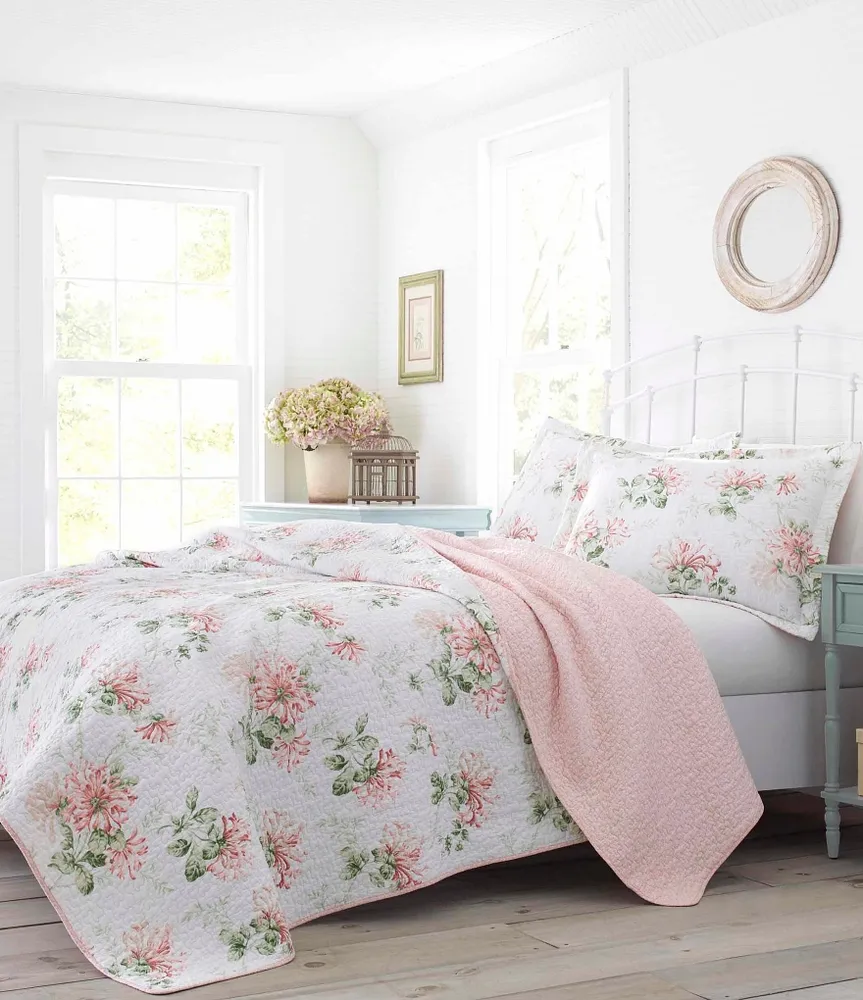 Laura Ashley Honeysuckle Floral Quilt Mini Set