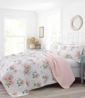 Laura Ashley Honeysuckle Floral Quilt Mini Set