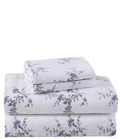 Laura Ashley Jessika Floral Cotton Flannel Sheet Set
