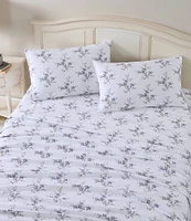 Laura Ashley Jessika Floral Cotton Flannel Sheet Set