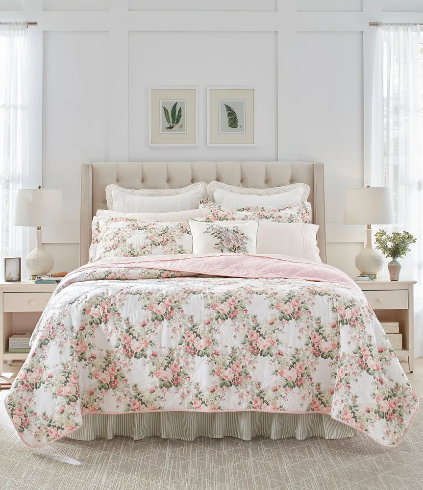 Laura Ashley Joyce Floral Reversible Quilt Mini Set