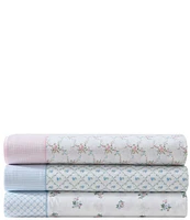 Laura Ashley Kate Floral Printed Cotton Percale Sheet Set