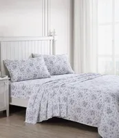 Laura Ashley Lilian Floral Cotton Sateen 4-Piece Sheet Set