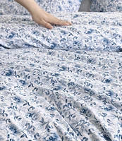 Laura Ashley Lorelei Indigo Sateen Duvet Cover Mini Set