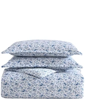 Laura Ashley Lorelei Indigo Sateen Duvet Cover Mini Set