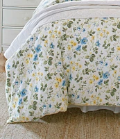 Laura Ashley Meadow Floral Blue Duvet Cover Mini Set