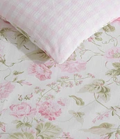Laura Ashley Morning Gloria Cotton Reversible Mini Comforter Set