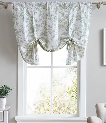 Laura Ashley Natalie Green Tie Up Designer Window Valance