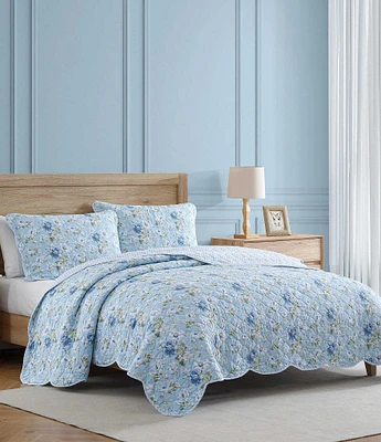 Laura Ashley Peony Garden Reversible Mini Quilt Set