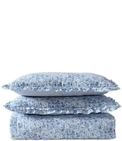 Laura Ashley Quartet Cashmere Blue Microfiber Quilt Mini Set