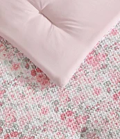 Laura Ashley Quartet Microfiber Reversible Pink Bed in a Bag Set