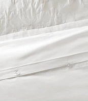 Laura Ashley Rowland White Matelasse Duvet Cover Mini Set