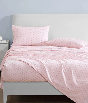 Laura Ashley Scallop Dollop Print Cotton Percale Sheet Set