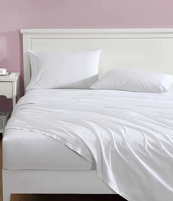 Laura Ashley Scallop Embroidered Cotton Sheet Set