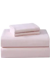 Laura Ashley Solid Cotton Flannel Sheet Set