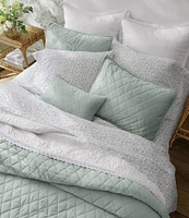 Laura Ashley Velvet Diamond Stitch Quilt & Sham Bonus Set