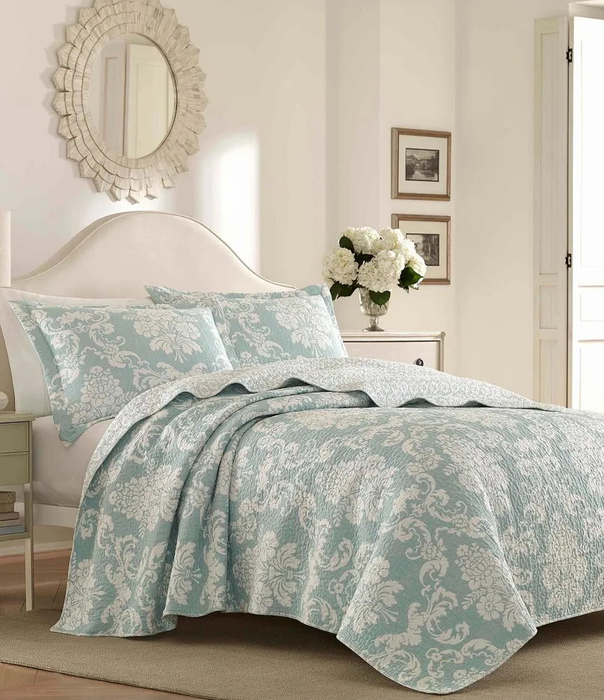 Laura Ashley Venetia Damask Floral Quilt Mini Set