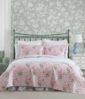 Laura Ashley Veronicas Bouquet Cotton Reversible Mini Quilt Set