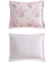 Laura Ashley Veronicas Bouquet Cotton Reversible Mini Quilt Set