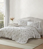 Laura Ashley Walled Garden Reversible Cotton Quilt Mini Set