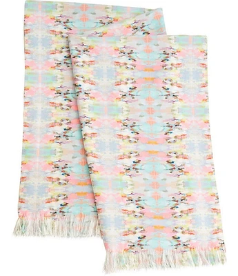 Laura Park Brooks Avenue Fringe Trim Throw Blanket