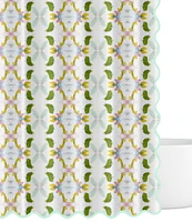 Laura Park Dogwood Scalloped Shower Curtain