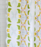 Laura Park Dogwood Scalloped Shower Curtain
