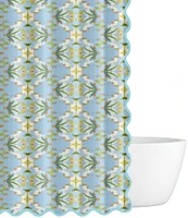 Laura Park English Garden Blue Shower Curtain