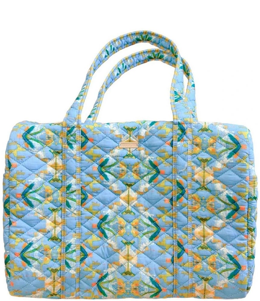Laura Park English Garden Blue Travel Duffle Bag