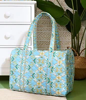 Laura Park English Garden Blue Travel Duffle Bag
