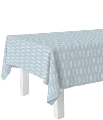 Laura Park Floral Blue Tablecloth