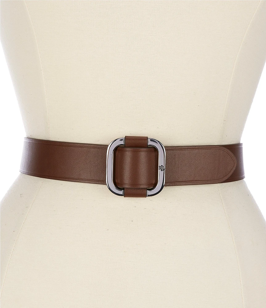 Lauren Ralph Lauren 1.25#double; Slide-Buckle Leather Belt