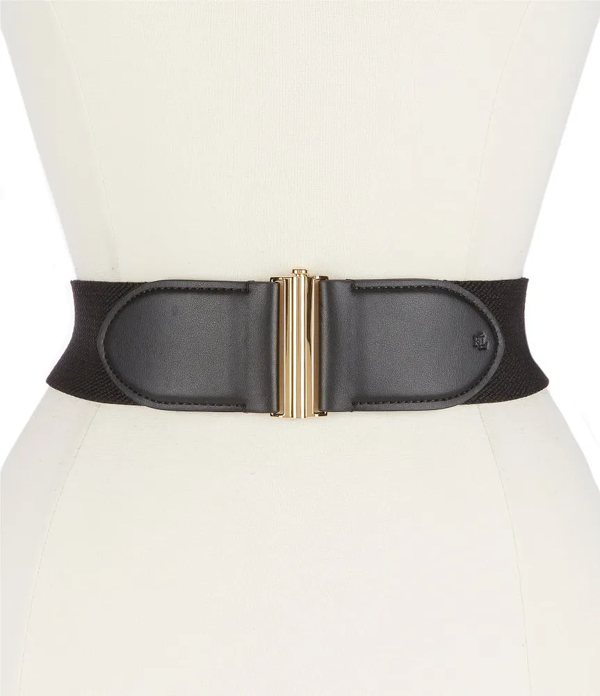 Lauren Ralph Lauren 2.25#double; Interlock Stretch Belt